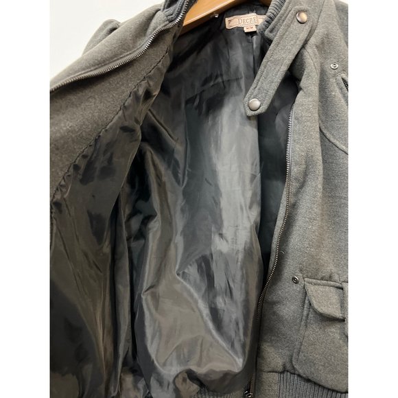 Decree Gray Bomber Jacket - Picture 4 of 7